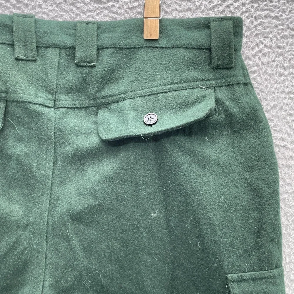 WFS Element Gear Cargo Pants Men 35x26* Forest Green Wool Blend Hunting‎ Outdoor